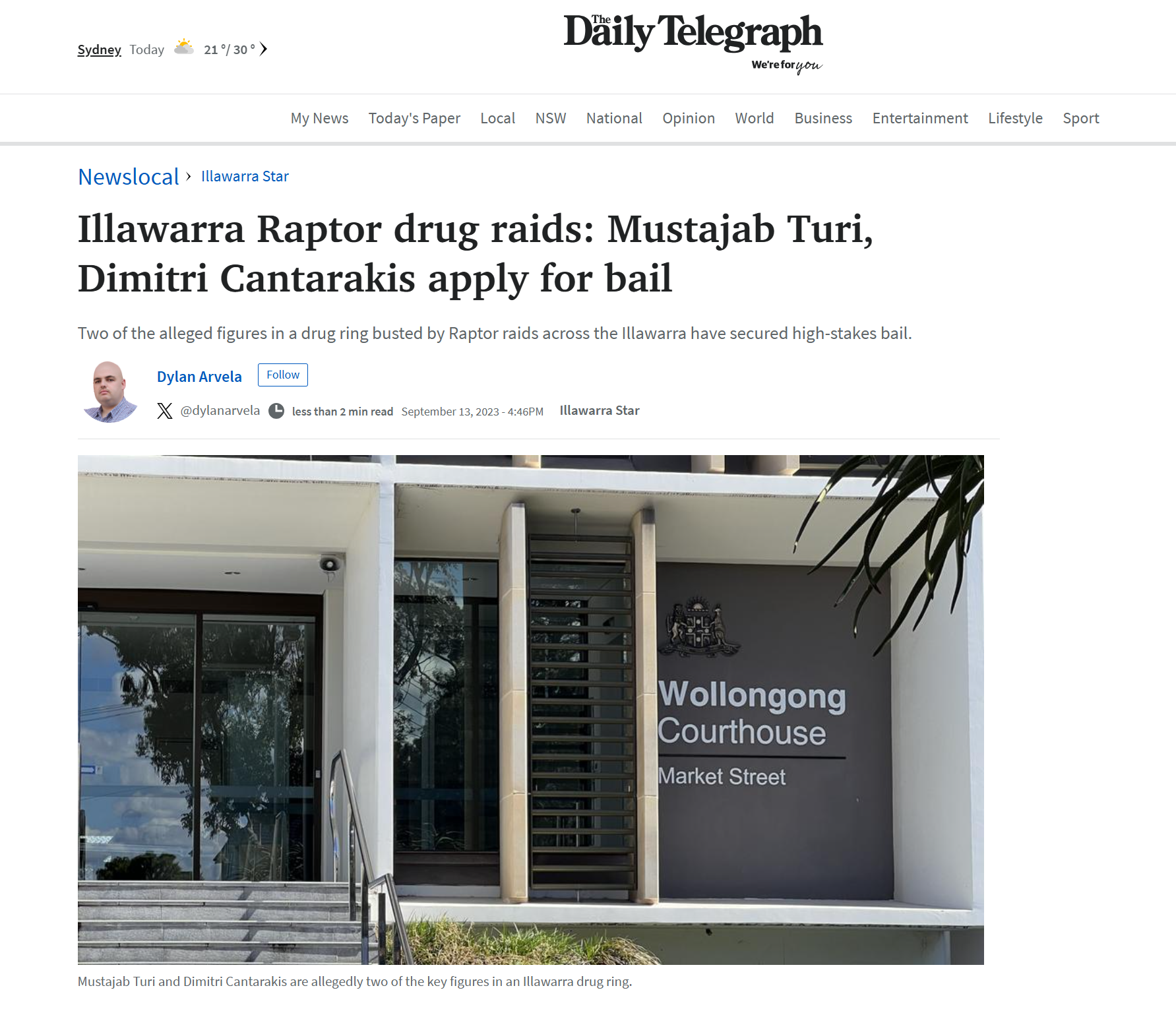 Client charged with 25 drug supply offences released on bail