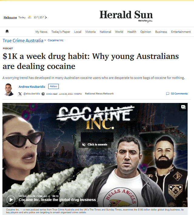 Hanna Legal speaks to the media about trends in drug supply